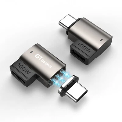 Adattatore Ricarica Rapida Magnetico 100W Tipo C A Tipo C Connettore USB C Universale - Immagine 1 di 4