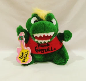 PUNK GODZILLA Chunky 9" Vintage Plush Doll Figure IMS TOHO EIGA Japan 1990 H/Tag - Picture 1 of 14