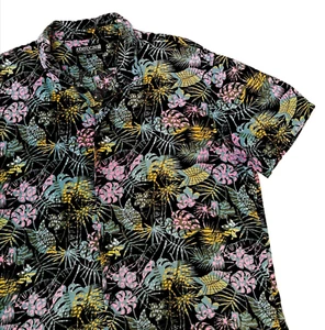 Roberto Cavalli Hawaiian Shirt Multicolor Floral Pattern Viscose size Large - Picture 1 of 15