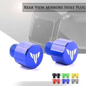 New CNC M10X1.25 Mirror Hole Blanking Plugs Screw Caps for yamaha MT-10 16-19 - Picture 1 of 12