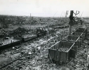 WWII Tunisia Railway Station Train Bombardment Enfidaville Enfidha Photo 1945 - Picture 1 of 3