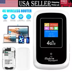 150Mbps Led Wireless Mobile WIFI 4G LTE Router Pocket Modem Mobile Wifi Hotspot - Picture 1 of 10