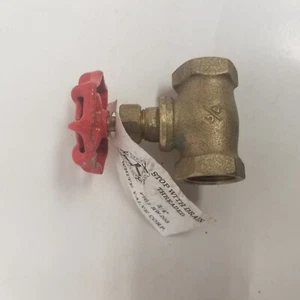 Red-White Valve Stop With Drain Threaded 3/4" RW-203, NOS - Picture 1 of 7