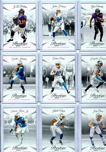 2024 Panini Prestige Los Angeles Chargers Team Set 14 Base Cards + 3 Inserts - Picture 1 of 2