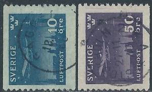 1930 SVEZIA POSTA AEREA USATO VOLO NOTTURNO SU STOCCOLMA - RB25-9 - Picture 1 of 1