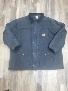 Herren 4XL Carhartt Black Rancher Barn Coat Jacke Stepp gefüttert 1001683 🐄🐎🐷🐓 - Bild 1 von 12