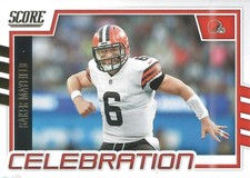 BAKER MAYFIELD 2022 SCORE CELEBRATION GOLD PARALLEL #C-BM BUCCANEERS