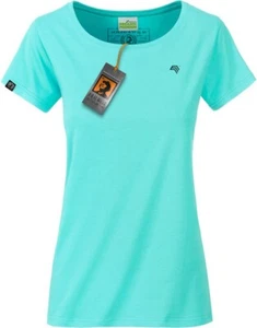JAN 8007 Damen Bio Baumwolle Basic Girlie T-Shirt Mint Blau COMPANIEER Frauen .. - Picture 1 of 5