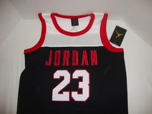 Nueva camiseta sin mangas para gimnasio negra y roja Nike 95B813-023 Jordan 23 para niños - talla L - Imagen 1 de 5
