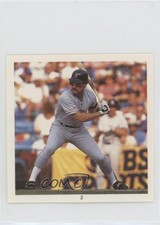 1991 Little Simon Baseball's Best Hit Men Stickers Wade Boggs #2 HOF