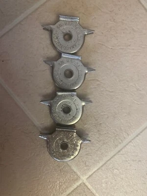 4 Knape & Vogt KV0582 STL Sliding Door Sheaves Nylon Roller Screw