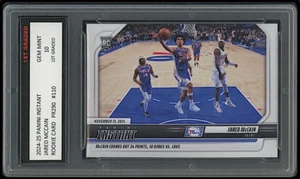 Jared McCain 2024-25 Panini Instant 1st Graded 10 Rookie Card #110 Philadelphia - Imagen 1 de 1