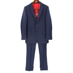 Suitsupply Vitale Barberis Canonico Navy Wool 2 Pc Suit Coat Blazer Pants 38R - Bild 1 von 11