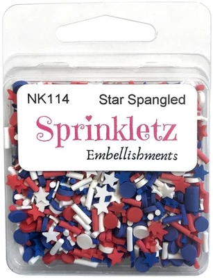 Buttons Galore Sprinkletz Embellishments 12g Star Spangled - Image 1 of 3