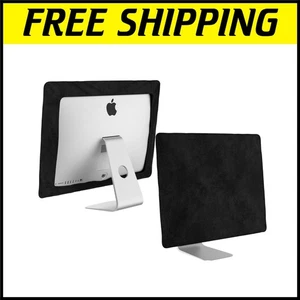 Stylish Dust Cover for iMac 24" & 21.5" Models - Handcrafted in Black Cotton - Picture 1 of 10