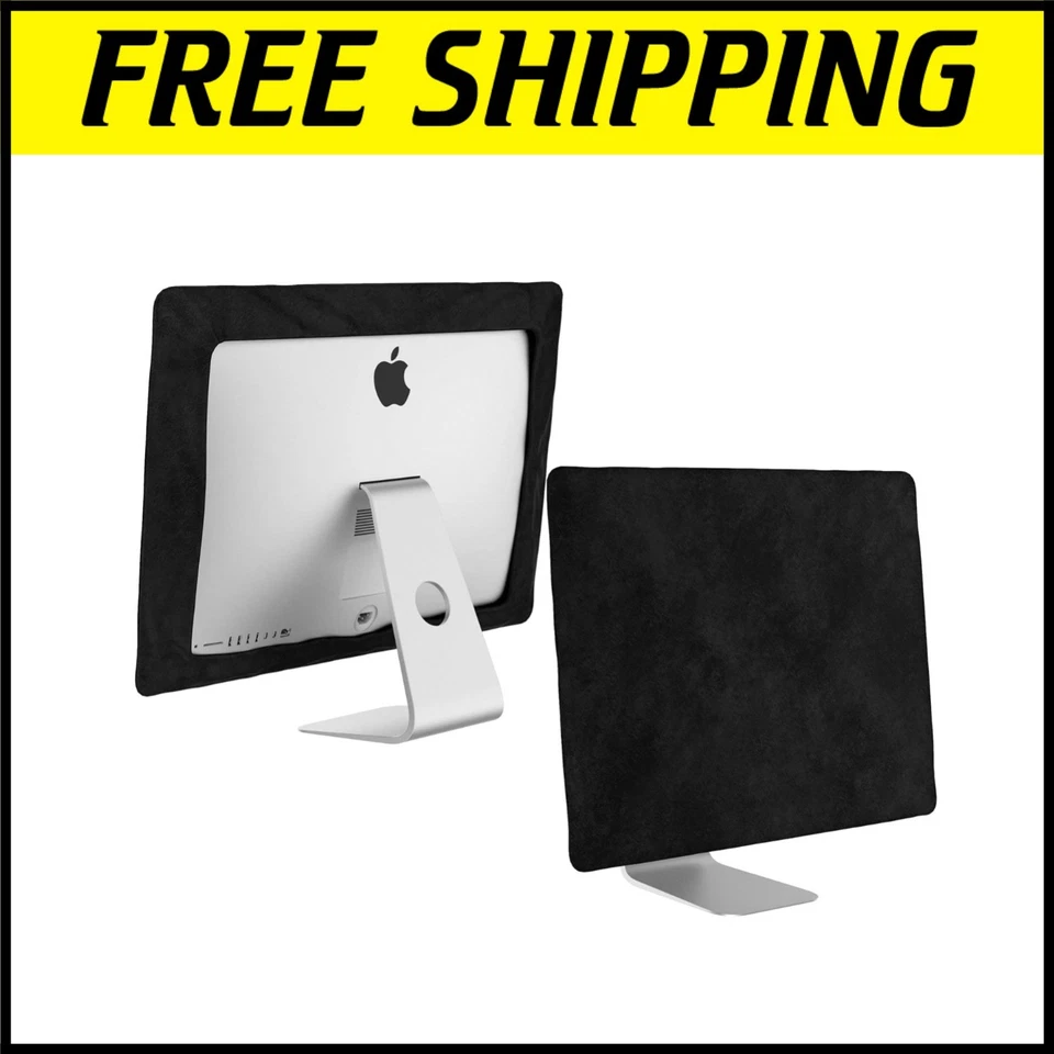 Stylish Dust Cover for iMac 24" & 21.5" Models - Handcrafted in Black Cotton - Image 1 of 4