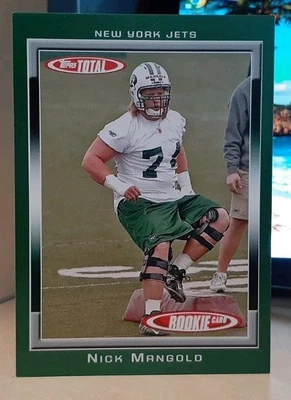 2006 NICK MANGOLD TOTAL #520 ROOKIE RC OSU OHIO STATE BUCKEYES NEW YORK JETS - Image 1 of 2