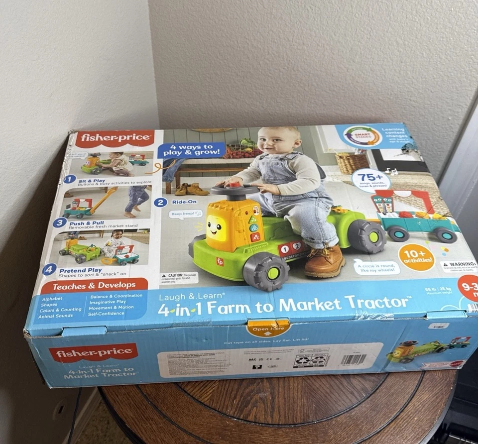 Tractor Fisher-Price Laugh & Learn 4 en 1 de granja a mercado Foto 1 de 3