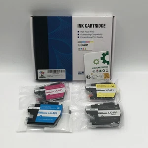 Tintenpatrone passend für LC401 für Brother MFC-J1010DW MFC-J1012DW MFC-J1170DW Drucker - Bild 1 von 9