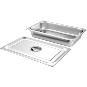 13L Bac Alimentaire Lot de 4 Plats à Four en Acier Inoxydable Gril Gâteaux - Picture 1 of 12