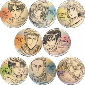 Set of 8 "Attack on Titan WIT STUDIO Can Badge Collection 3rd Edition" C95 Goods - Imagen 1 de 1