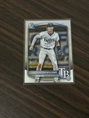 2025 Bowman Chrome - Prospects Carson Williams #BCP-234 Shimmer Refractor - Image 1 of 2