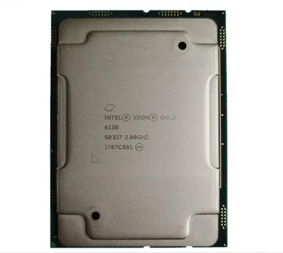 INTEL XEON GOLD 6138 CPU PROCESSOR 20 CORE 2.00GHZ 27.5MB L3 CACHE 125W SR3B5 - Image 1 of 2
