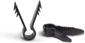 Push In Clips - Qualität Kunststoff Kabelclips Stuck Werkzeuge - 100er Pack - schwarz - Bild 1 von 9