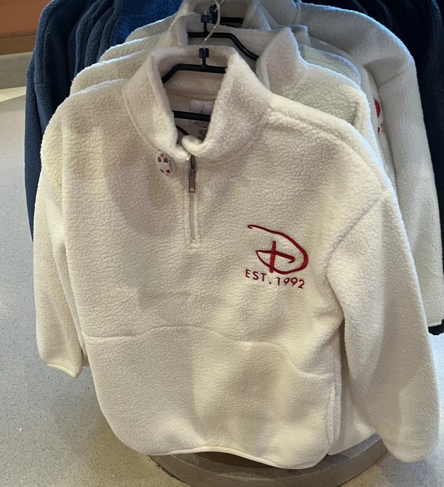 BNWT Disneyland Paris Exclusive Minnie Half-Zipped Fleece Sweatshirt - Large - Image 1 of 3
