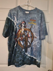 Fluch der Karibik Walt Disney World Allover-Stil Shirt Größe Large - Bild 1 von 4