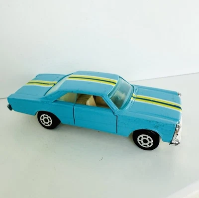 Vintage 1970s Yatming #1075 Baby Blue 1966 Ford Galaxie 500XL 1/64 Diecast VHTF - Image 1 of 4