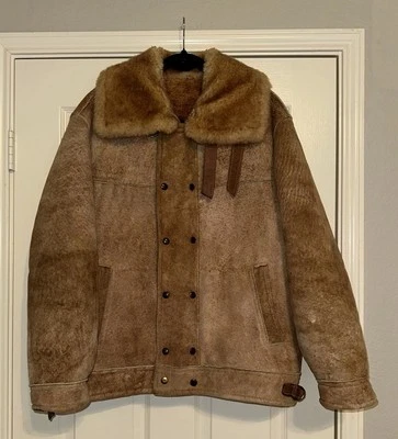 Chaqueta de bombardero Overland Sheepskin Co B3 42 vintage años 70 para hombre Foto 1 de 4