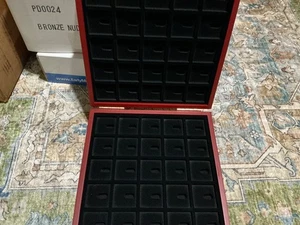 UNITED STATES COLLECTOR PINS. Wooden Collectors Chest Box - Picture 1 of 5