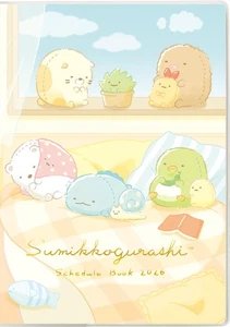 San-X Sumikko Gurashi 2026 Monthly Planner, Thread-Bound, B6, Me67408_ - Picture 1 of 8