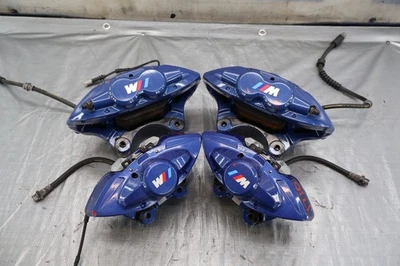 BMW M4 F80 F82 S55 2015 3,0 L OEM Brembo juego de pinzas de freno azul #1710 Foto 1 de 4