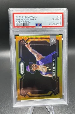 2024 Panini Prizm WWE The Godfather #79 Gold Prizm /10 PSA GEM MT 10 - Image 1 of 2