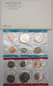 1971 - P,D,&S Uncirculated US Mint Coin Set in OGP - Picture 1 of 2