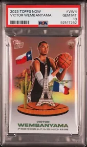 2023-24 Topps Now Victor Wembanyama RC VW-4 Downtown Refractor Rookie SP PSA 10 - Picture 1 of 2