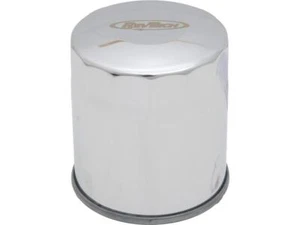 RevTech Long Evolution Engine High-Performance Oil Filter With Magnet Chrome - Picture 1 of 2