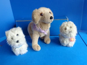 3 BAMBOLE AMERICAN GIRL ANIMALI - 2 NOCI DI COCCO E SABBIA - WESTIES & GOLDEN RETRIEVER - Foto 1 di 13