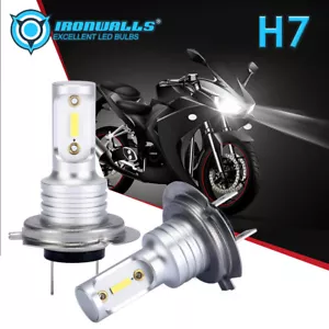 Kit de bombillas LED de motocicleta 6000K H7 haz alto/bajo para Honda CBR 600rr 1000rr 2003-2017 - Imagen 1 de 12