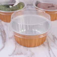 10 Pcs Pirottini Per Cupcake Alluminio Muffin Bicchierini Dorati Multicolore