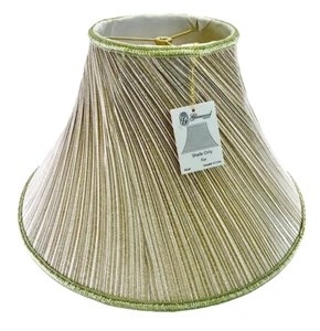 Vintage and Retro Twisted Pleated Drum Lamp Shade 20 x 11.5 inch, Cream - Picture 1 of 8