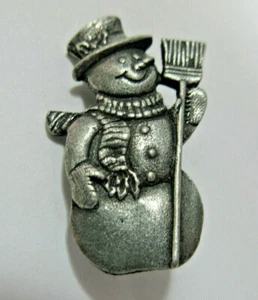 2000 Quick Cooking limited edition metal Frosty Snowman lapel pin brooch decor - Picture 1 of 4