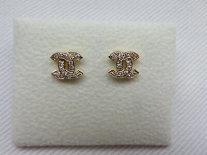 Diamond Stud Earrings 18 Carat Yellow Gold Large - Picture 1 of 5