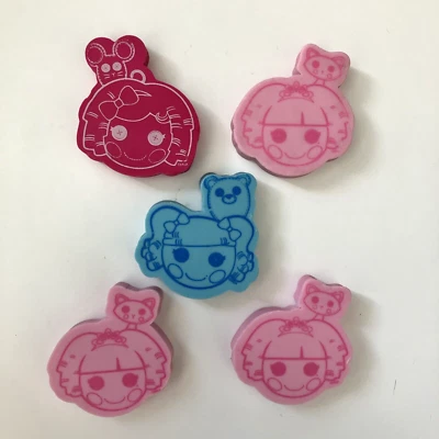Gomas de borrar temáticas Lalaloopsy - JUEGO DE 5 - Favor de fiesta multicolor regreso al cole Foto 1 de 2