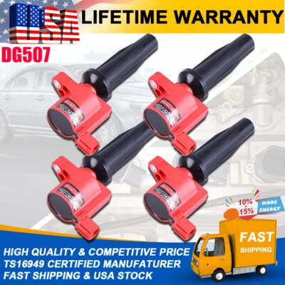 4x bobinas de encendido para Ford Escape 2009-2019 Ford Fusion 2010-2020 2,5 L I4 UF621 Foto 1 de 4