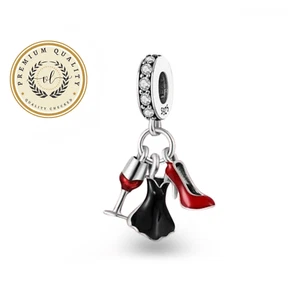 High Heels, Wine Glass And Dress Charm Gift For Women - Imagen 1 de 4