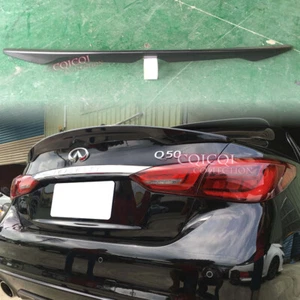Painted in KH3 Black OEM type Trunk Spoiler for Infiniti 2014~2022 Q50 sedan ◎ - Picture 1 of 6