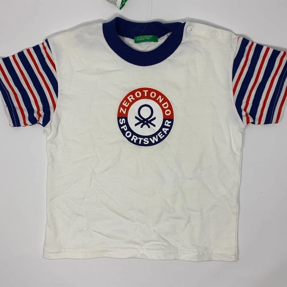 Camiseta Benetton Zerotono Blanca Talla 74/9-12 Meses Nueva Foto 1 de 4